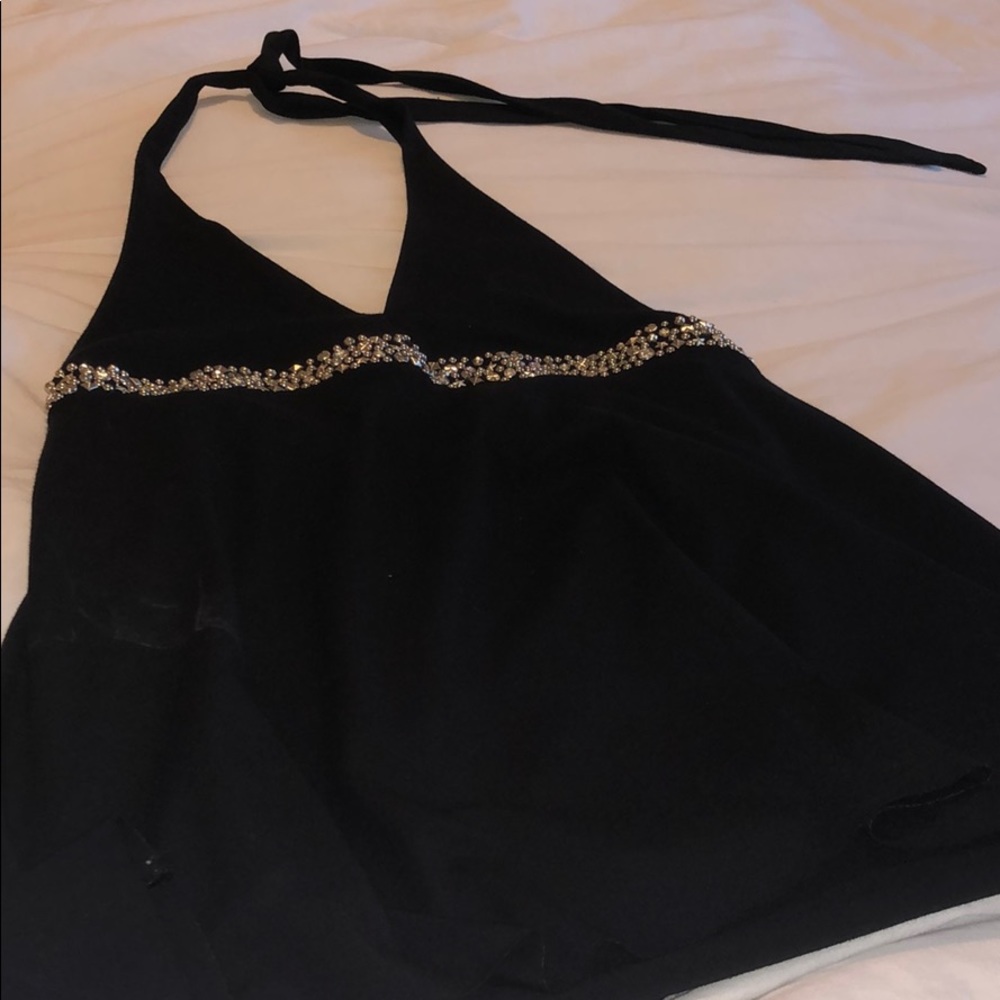 Black sequenced top